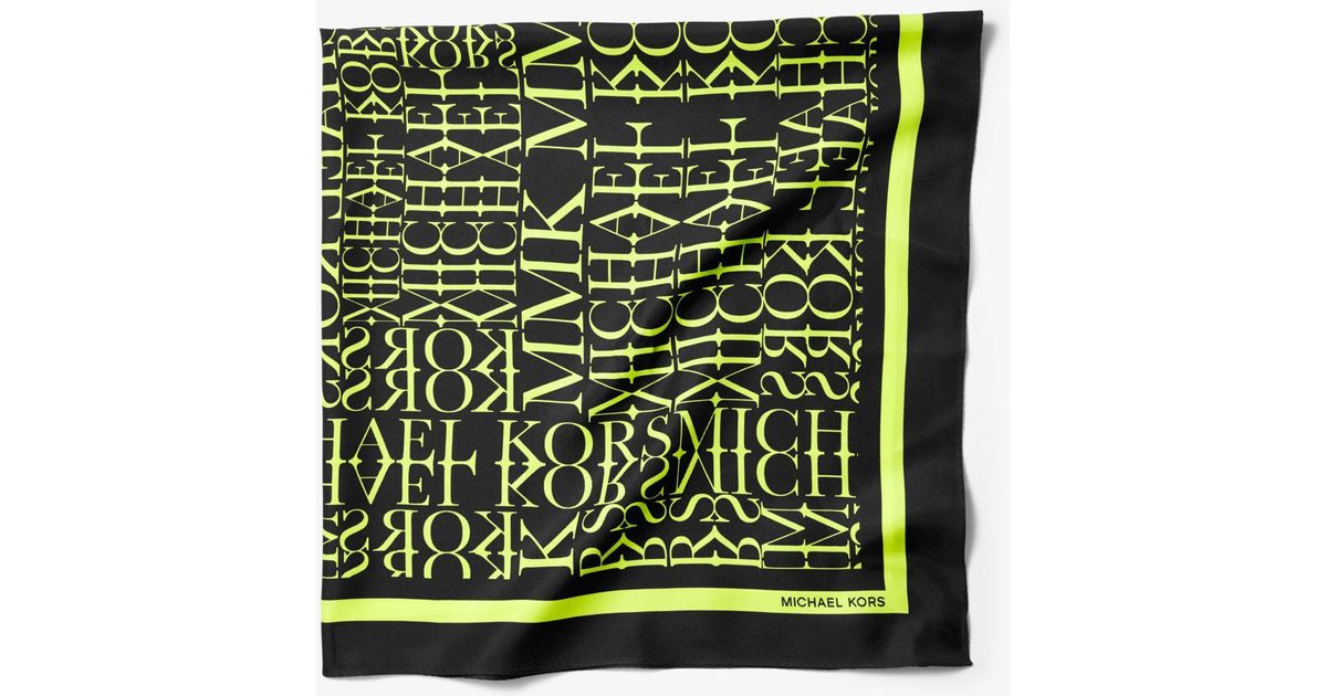 michael kors scarf yellow