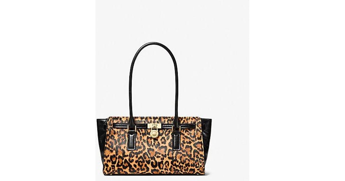 MICHAEL Michael Kors Mk Hamilton Moderne Small Leopard Print Calf