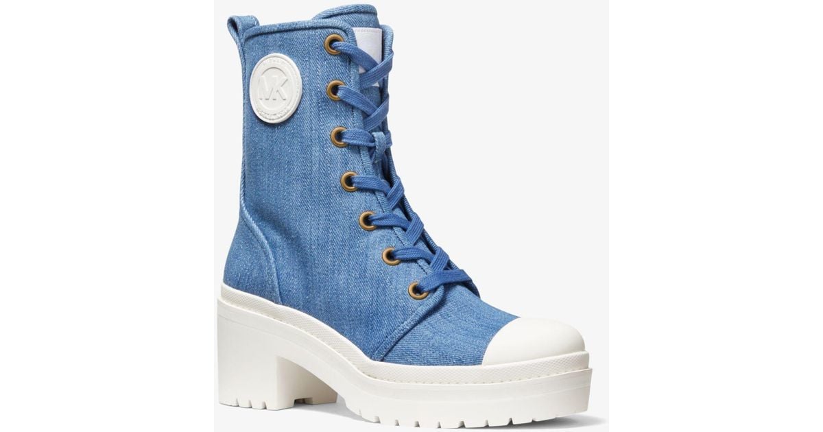 corey logo combat boot