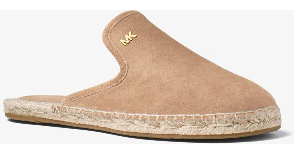 michael kors hastings suede espadrille slide
