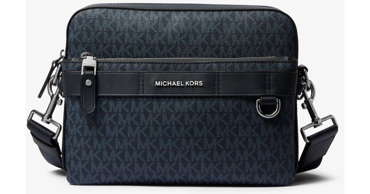 Michael Kors Mk Hudson 2-In-1 Logo Crossbody Bag in Blue for