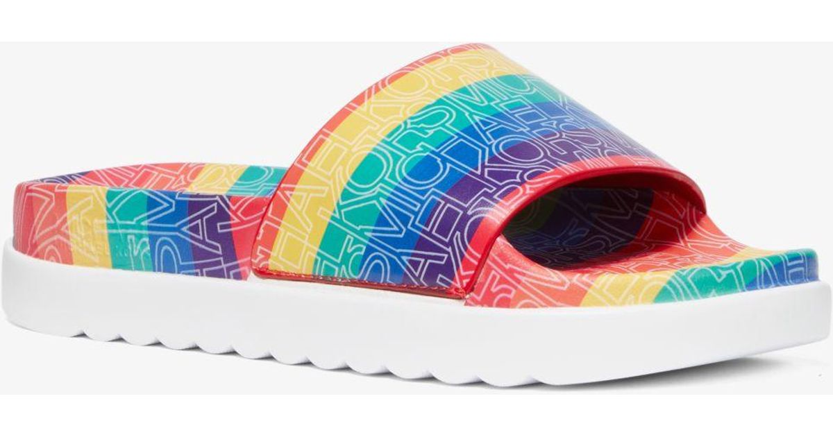 Michael Michael Kors Tyra Graphic Logo Slide Sandal 2024