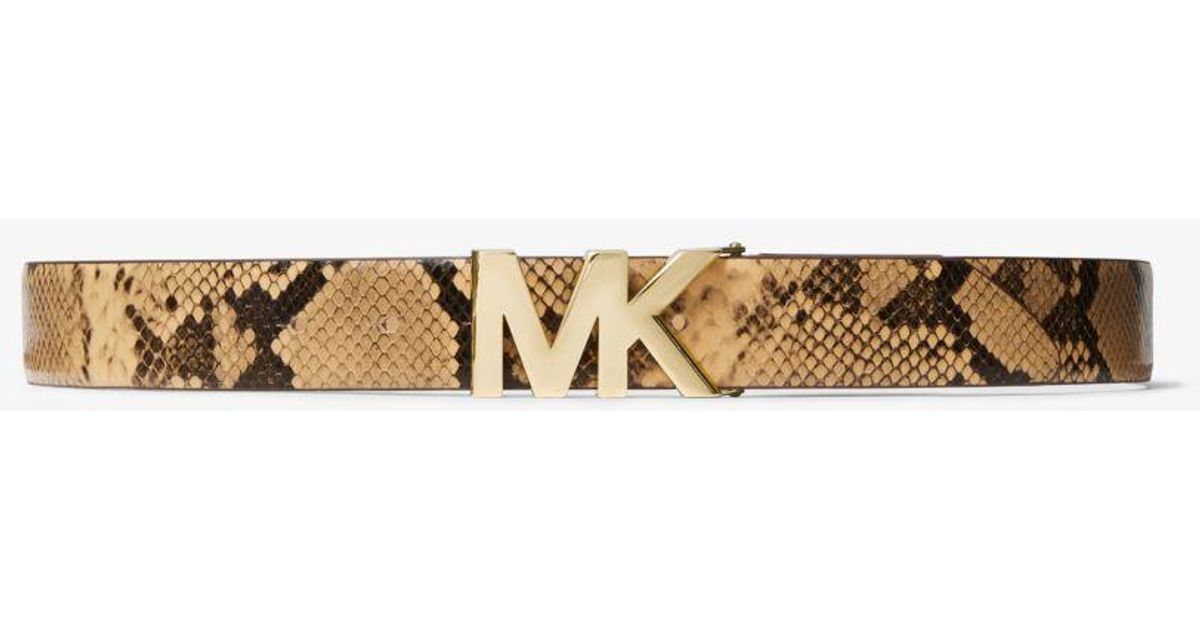 michael kors python belt