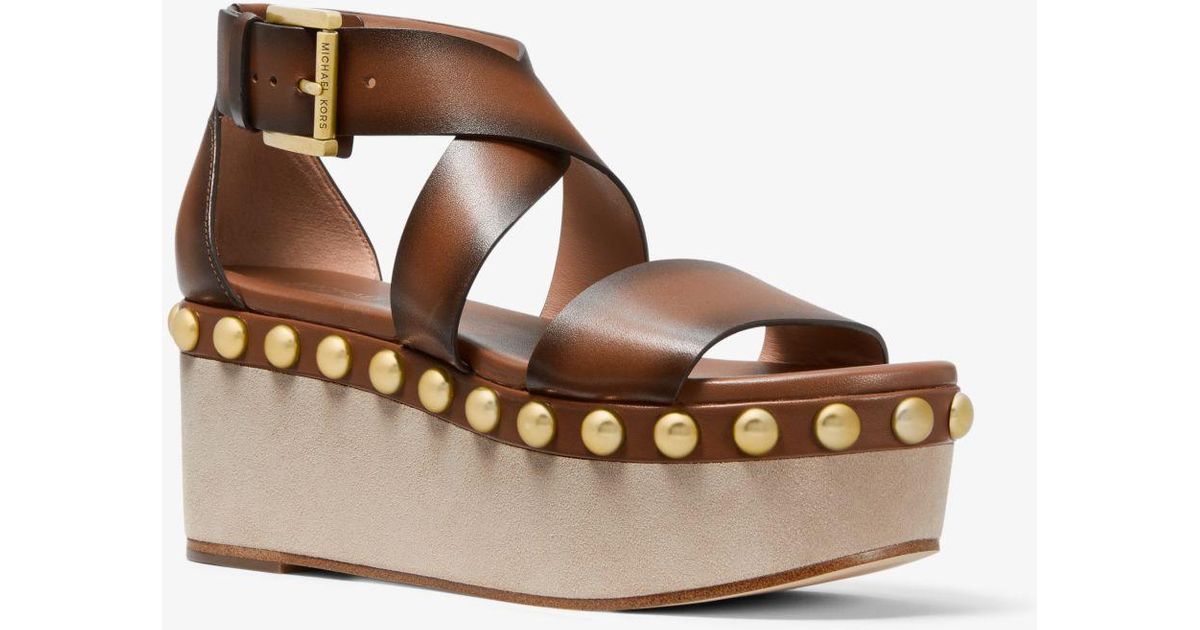 garner studded leather flatform