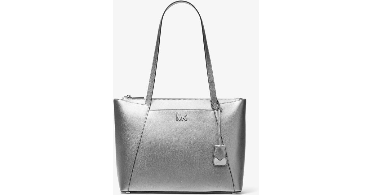 maddie medium crossgrain leather tote bag