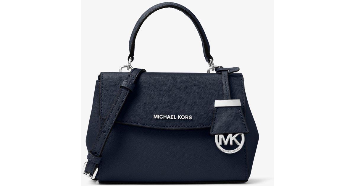 Très petit sac à bandoulière Ava en cuir saffiano MICHAEL Michael Kors en coloris Blue Très petit sac à bandoulière Ava en cuir saffiano MICHAEL Michael Kors en coloris Blue