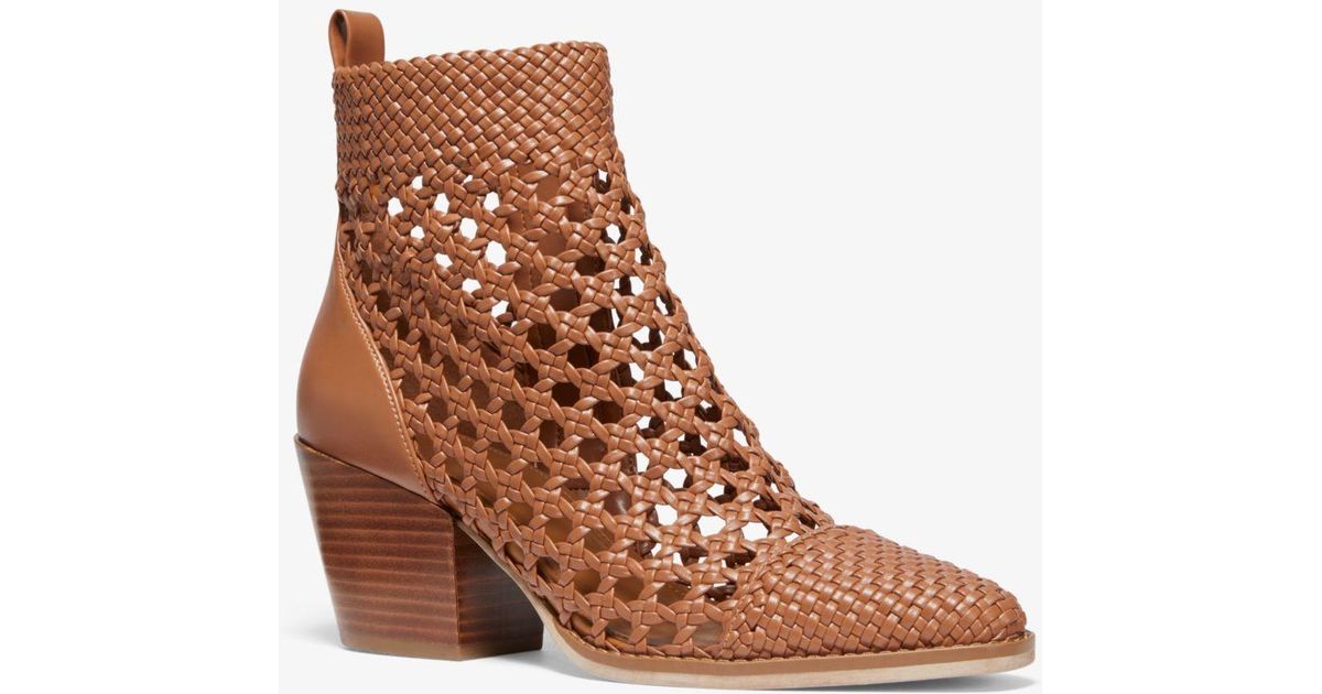 augustine woven ankle boot