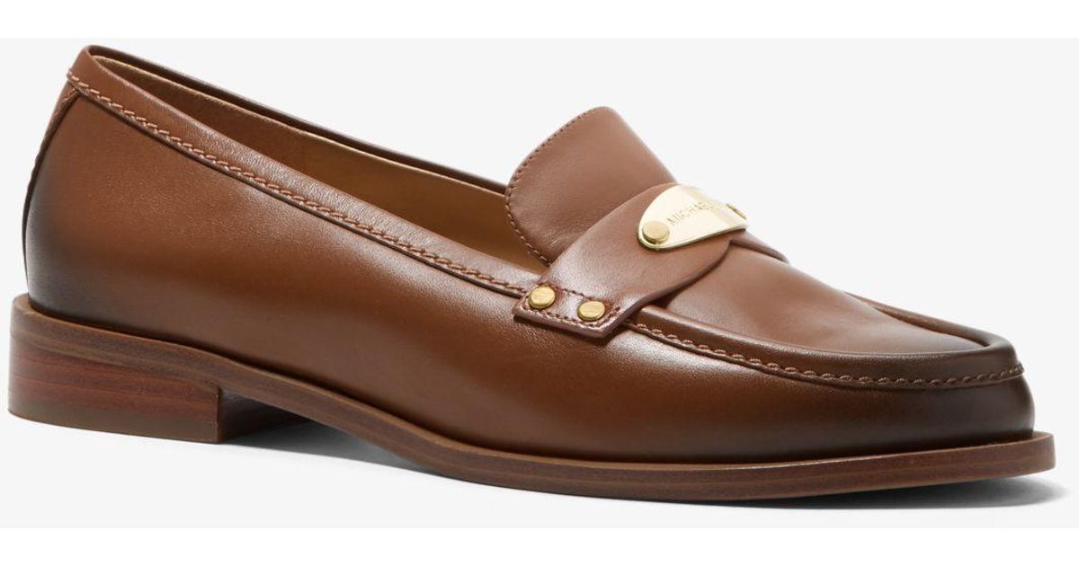 finley burnished leather loafer