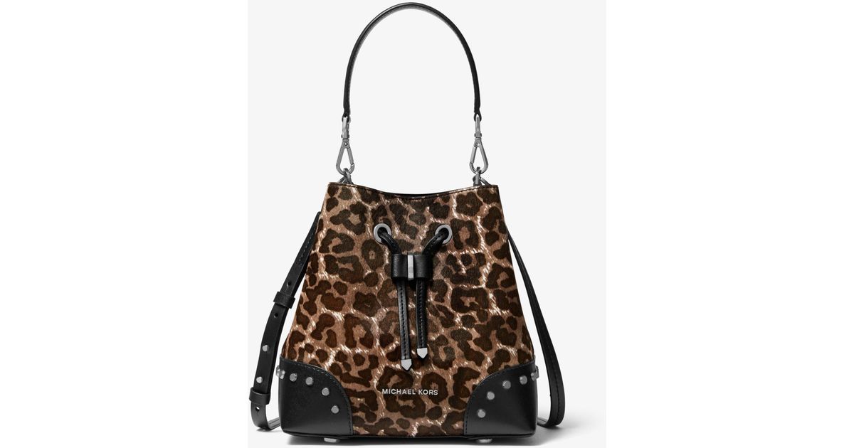 michael kors leopard calf hair handbag