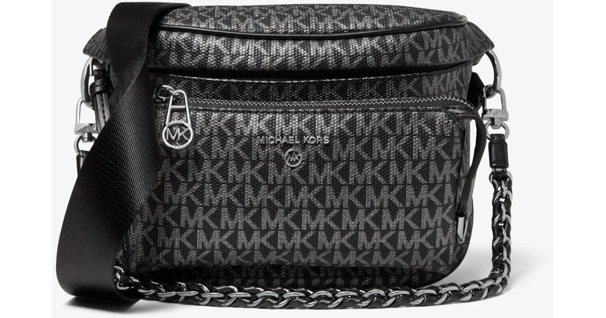 slater medium logo metallic stripe backpack