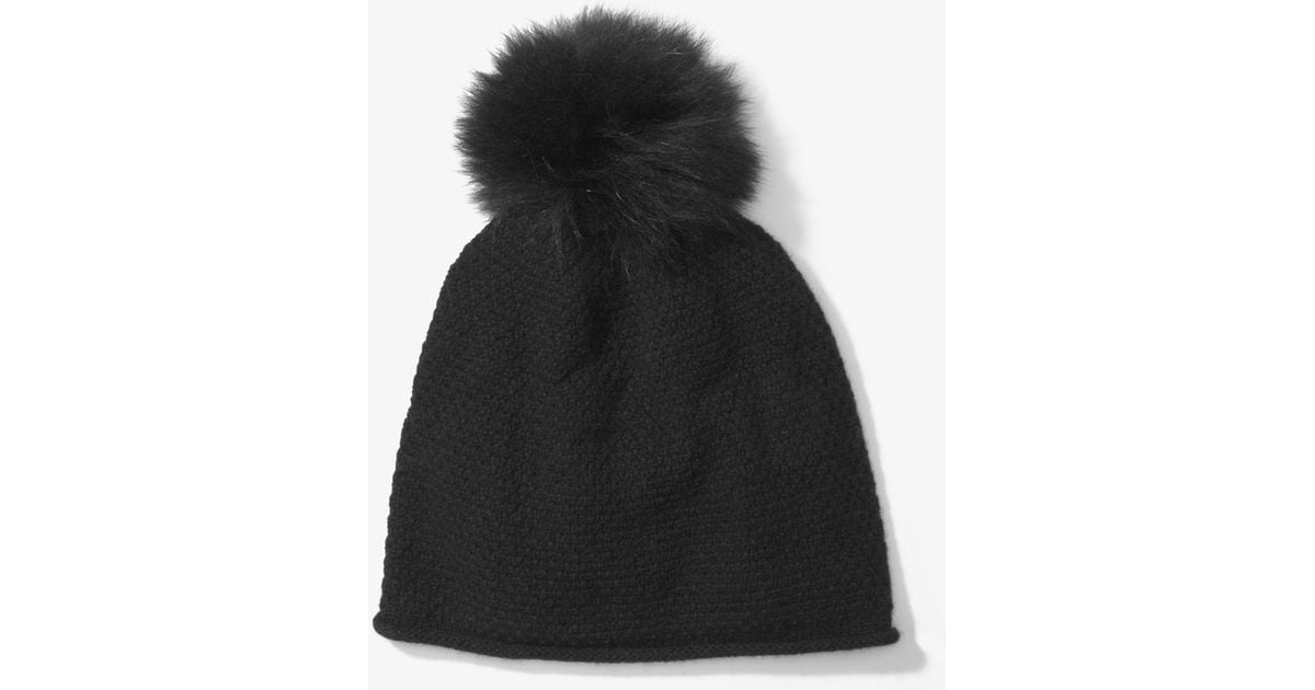 michael kors pom pom beanie