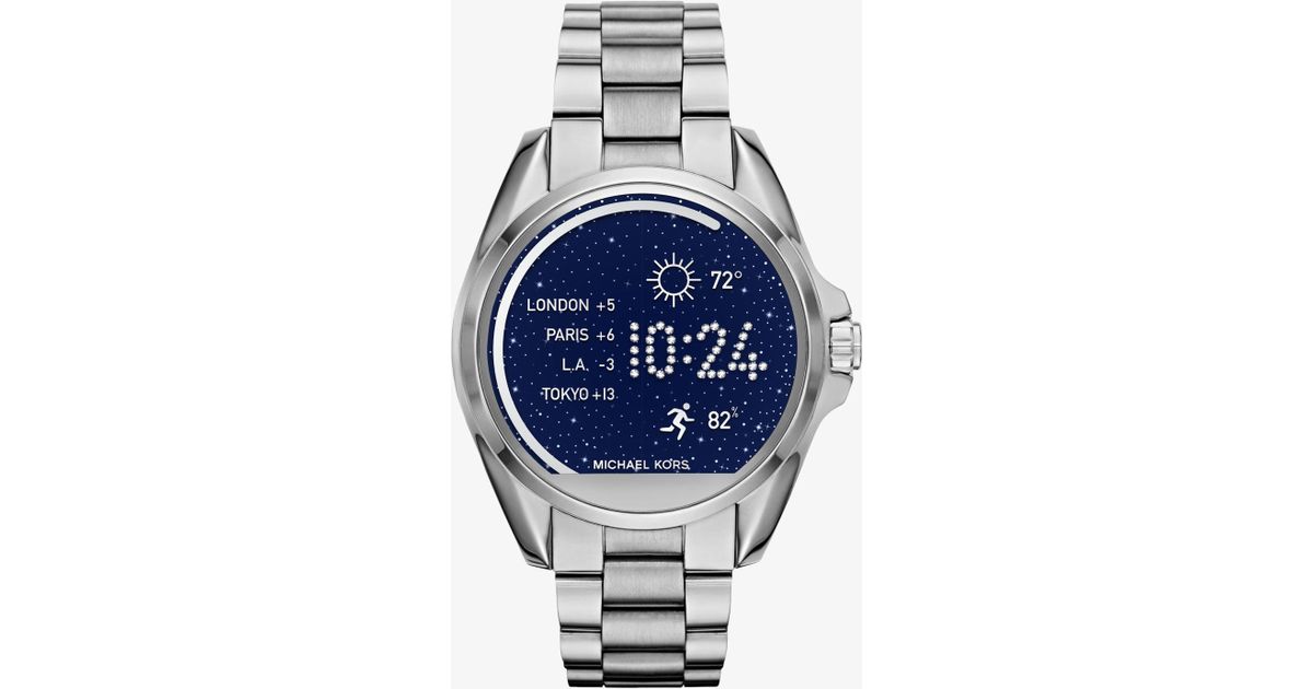 michael kors bradshaw smartwatch silver