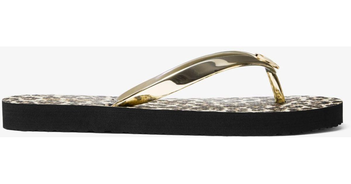 cheetah print flip flops