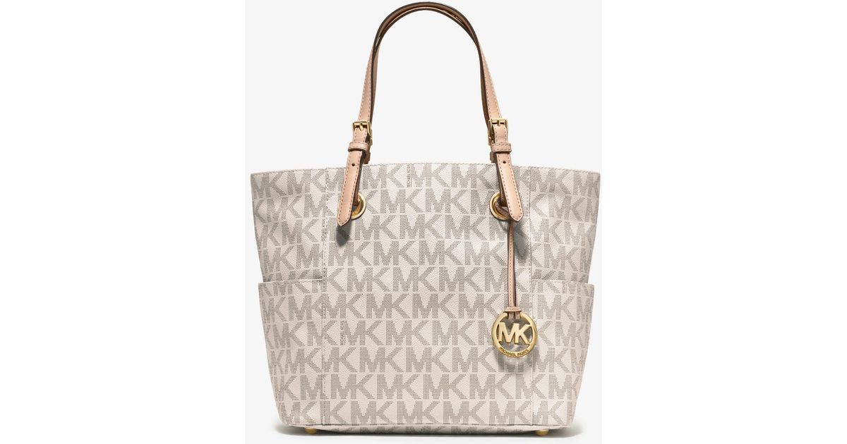 mk jet set tote vanilla