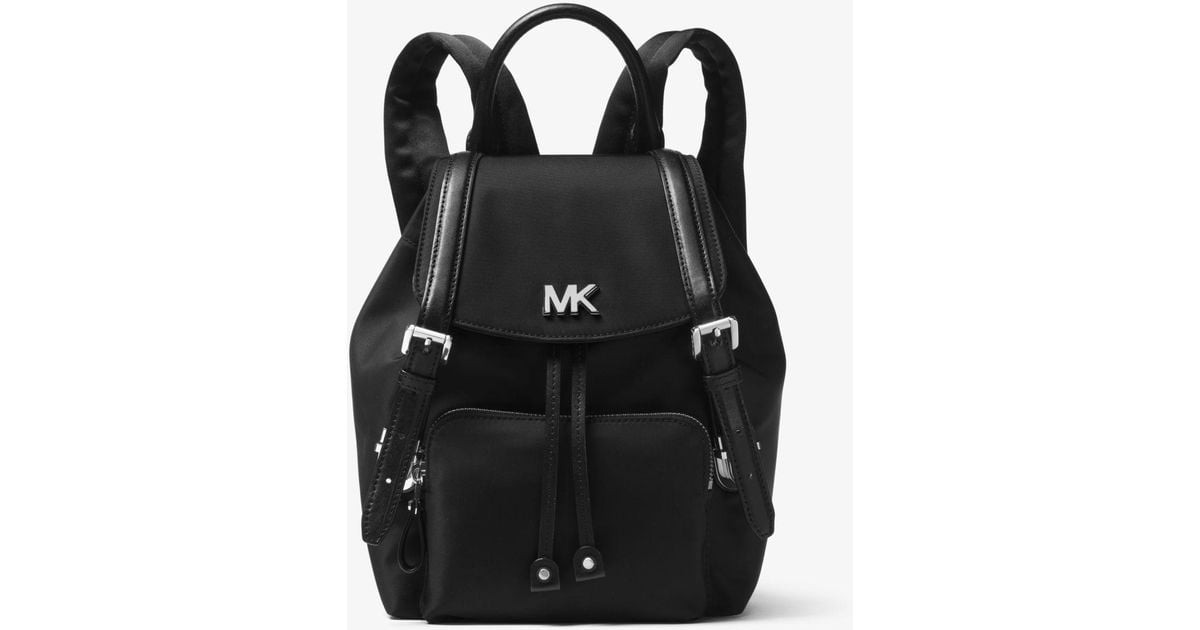 MICHAEL Michael Kors Beacon Small Nylon Backpack in Black | Lyst