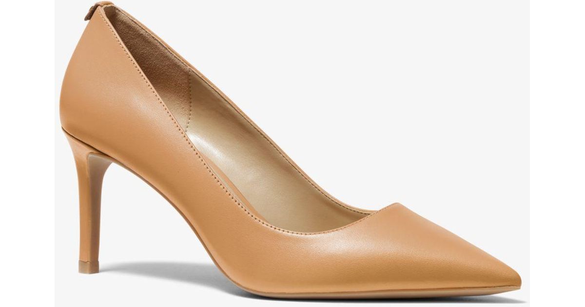 michael kors abbi leather flex pumps