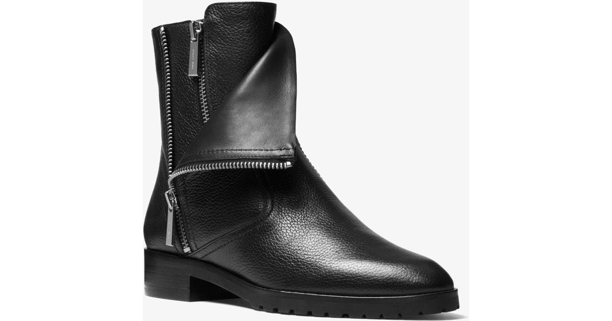 michael kors andi leather bootie