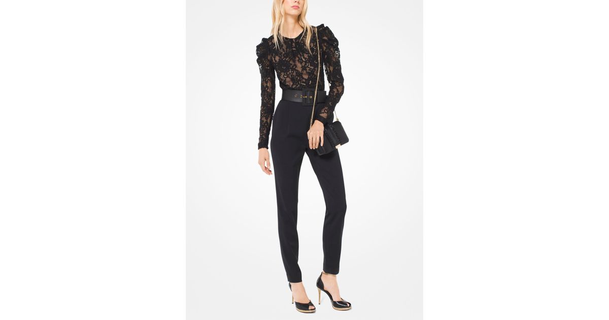michael kors lace bodice jumpsuit
