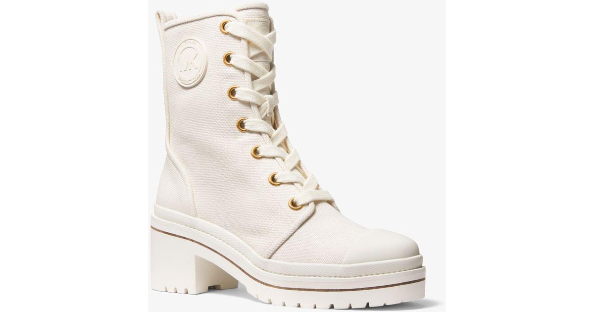 michael kors combat boots women