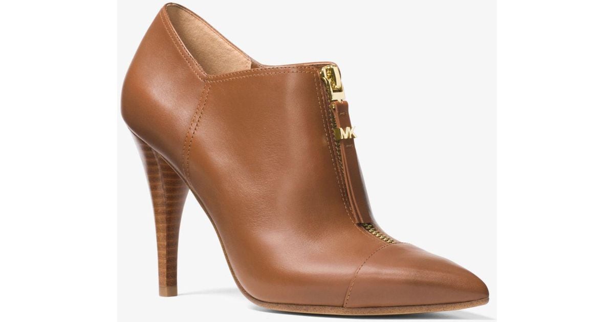 michael kors andi leather bootie