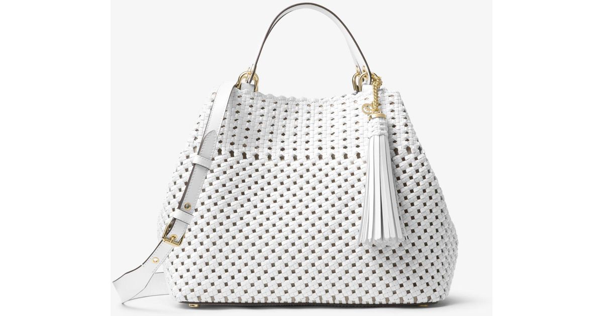 Michael kors brooklyn woven bag Clearance