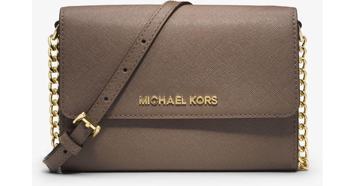 Michael Kors Jet Set Leather Smartphone Crossbody | Outlet www.spora.ws