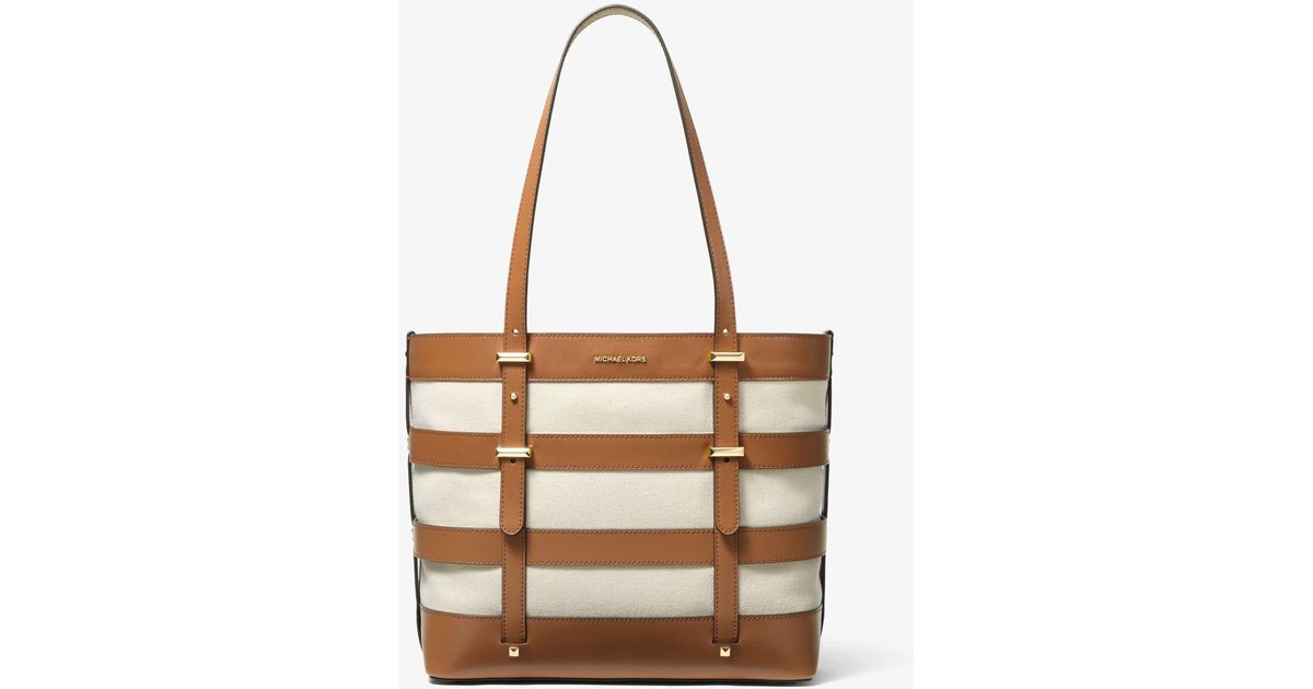 Michael kors marie cage tote 2025