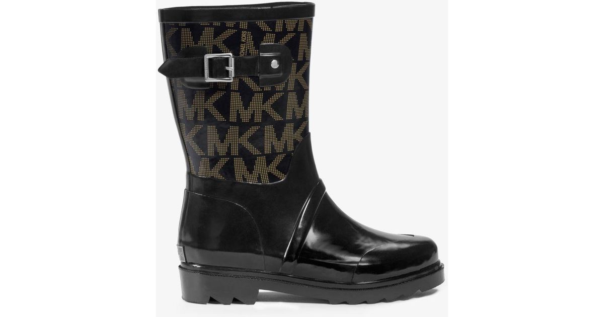 michael kors logo rain boots