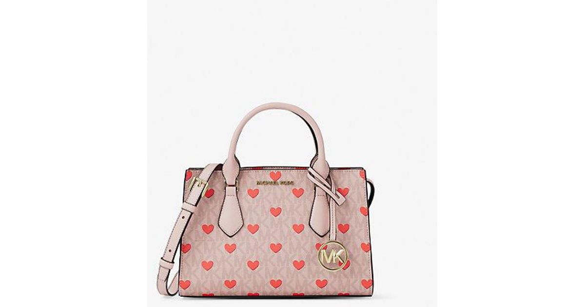 Michael Kors Sheila Small Embellished Signature Logo Satchel in 