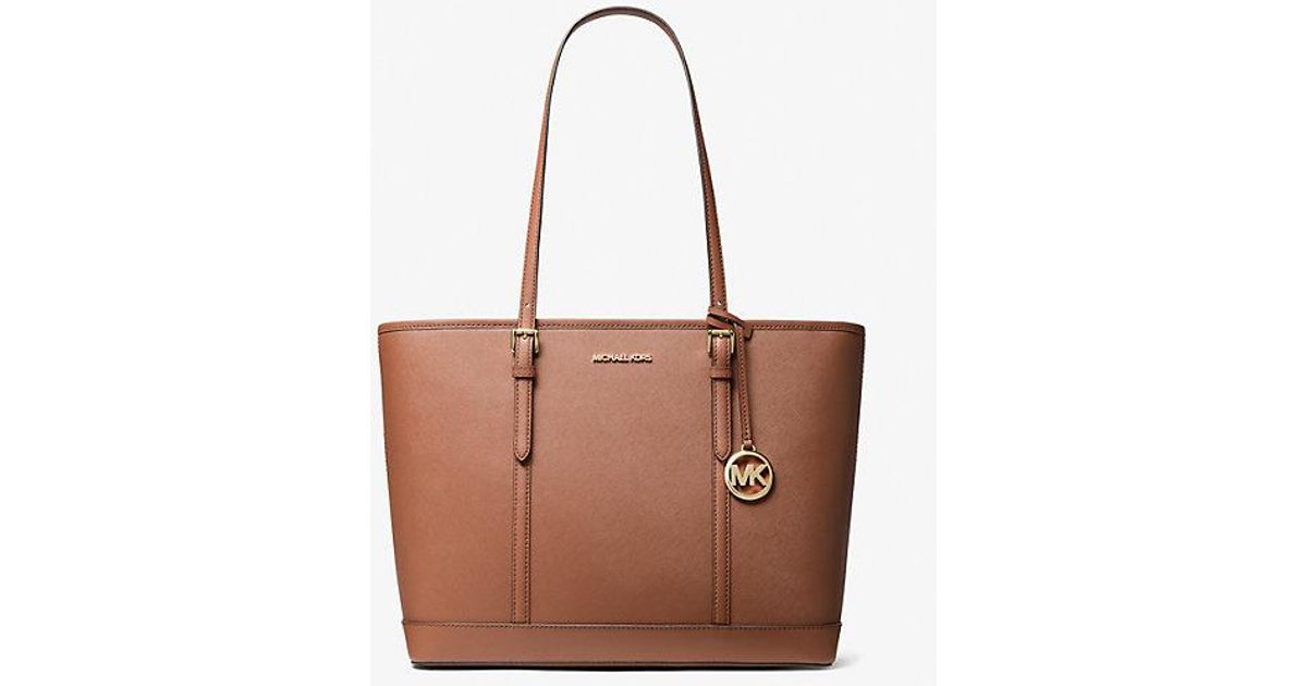 Michael Kors Jet Set Travel Large Saffiano Leather Tote Bag in