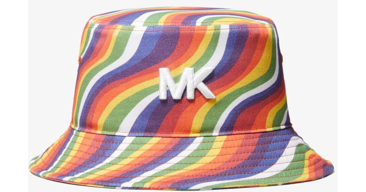 Michael Kors Pride Wavy Rainbow Cotton Bucket Hat Lyst