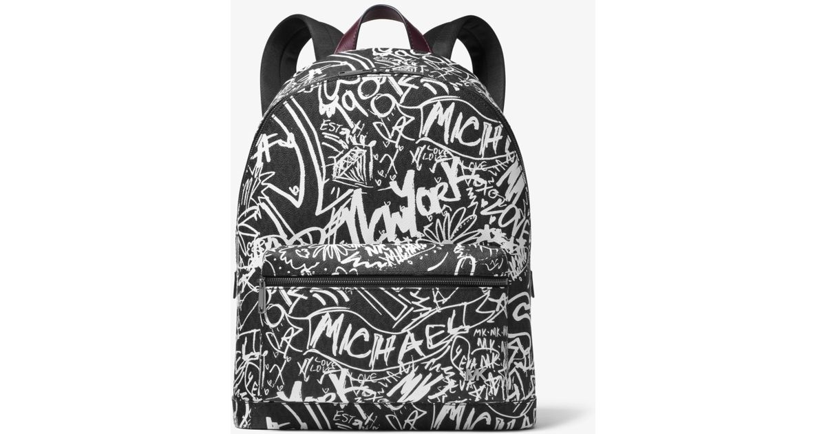 michael kors graffiti backpack