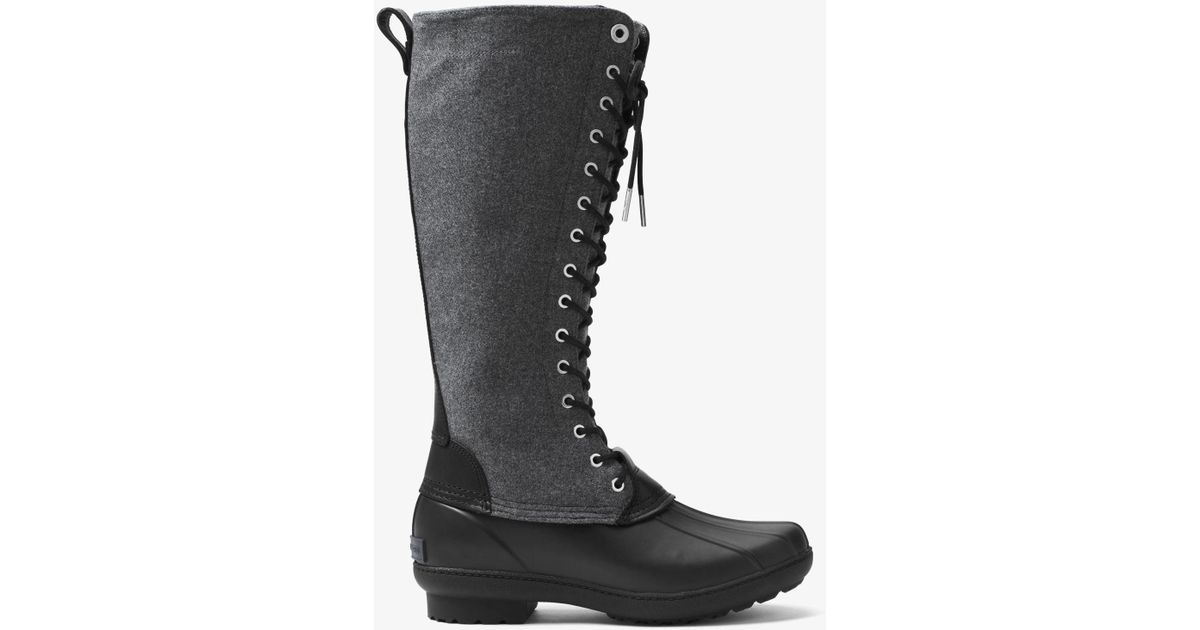 michael kors easton duck boots