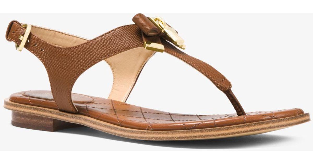 alice saffiano leather sandal