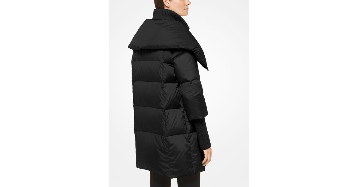 michael kors nylon oversized puffer jacket