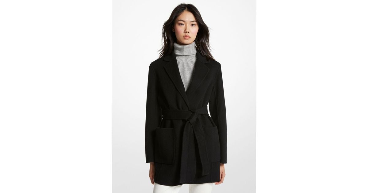 Michael kors long black shop winter coat