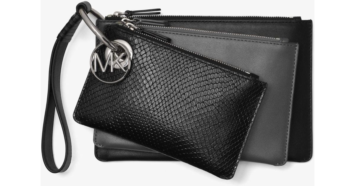 Michael Kors Two-tone Leather Pouch 