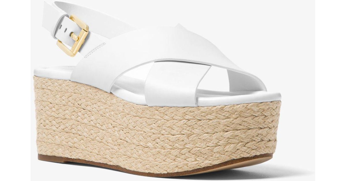 jodi leather espadrille wedge