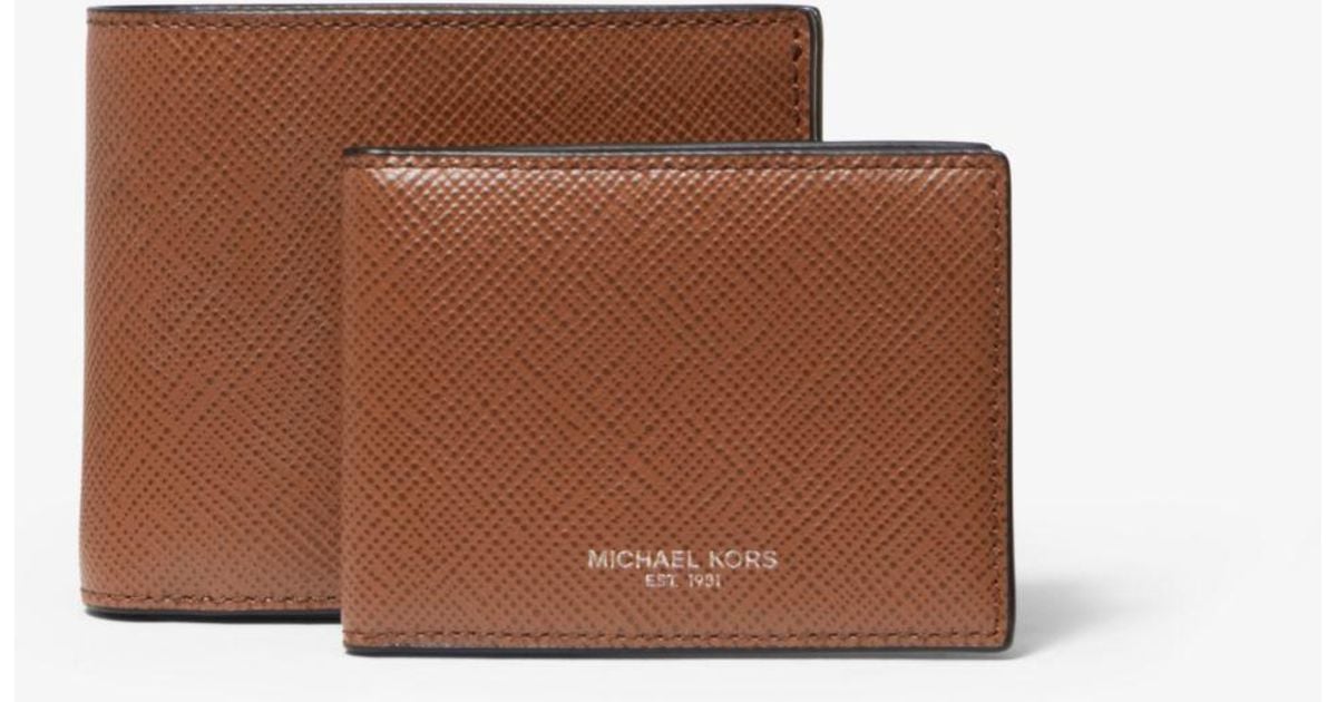 harrison leather billfold wallet