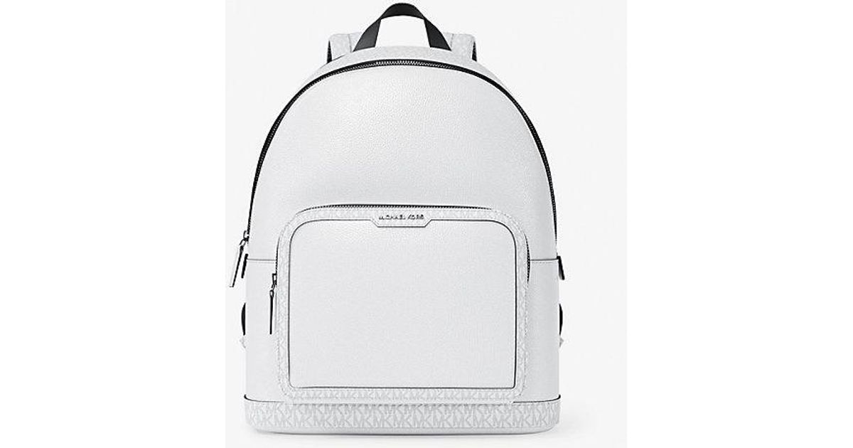 MICHAEL Michael Kors White Signature MK Dome Backpack Michael Kors Michael Signature Large Backpack in White | Lyst main image 4