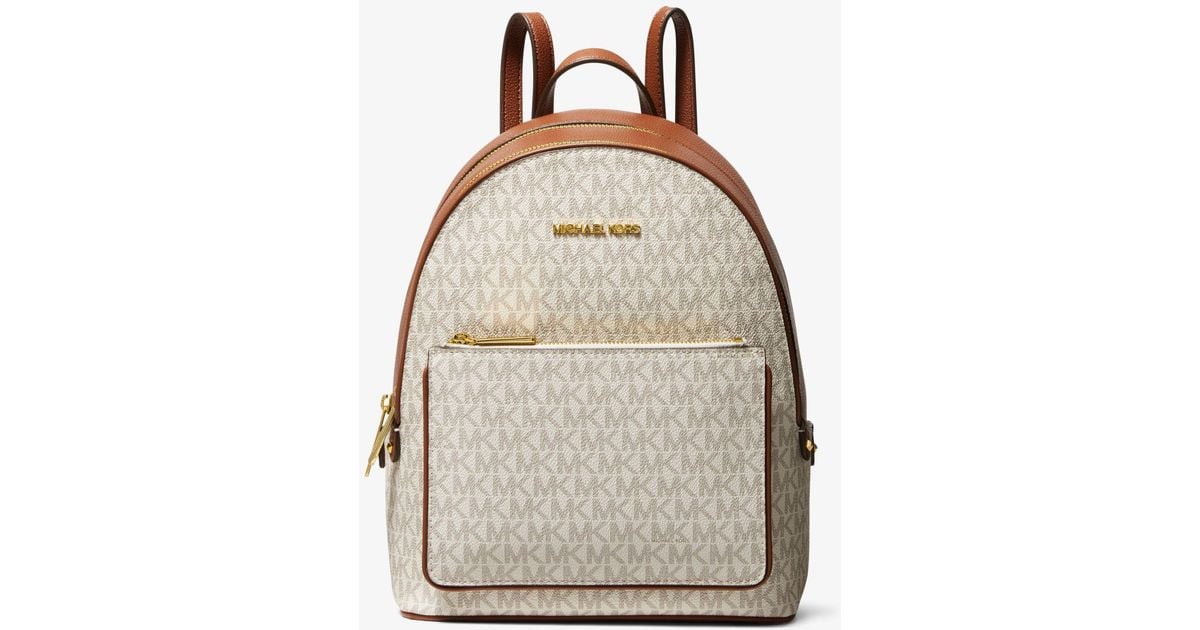 Michael Kors Canvas Adina Medium Logo Backpack Lyst