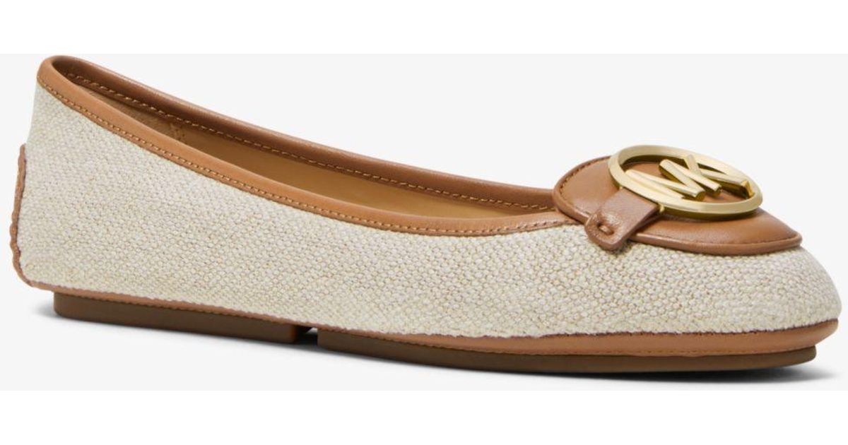 lillie canvas and leather moccasin