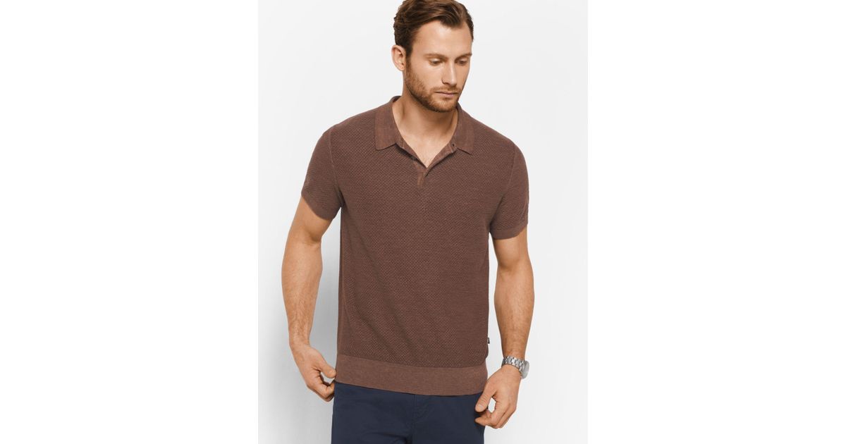 michael kors cotton polo shirt