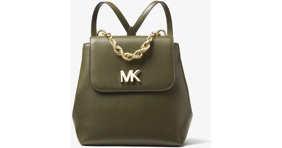 michael kors mott leather backpack