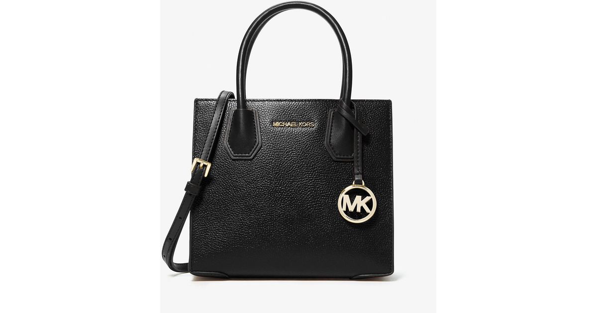 Michael Kors Outlet Mk Mercer Medium Pebbled Leather Crossbody Bag in ...