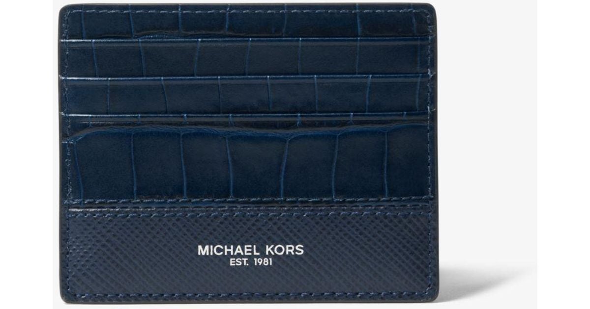 michael kors crocodile wallet