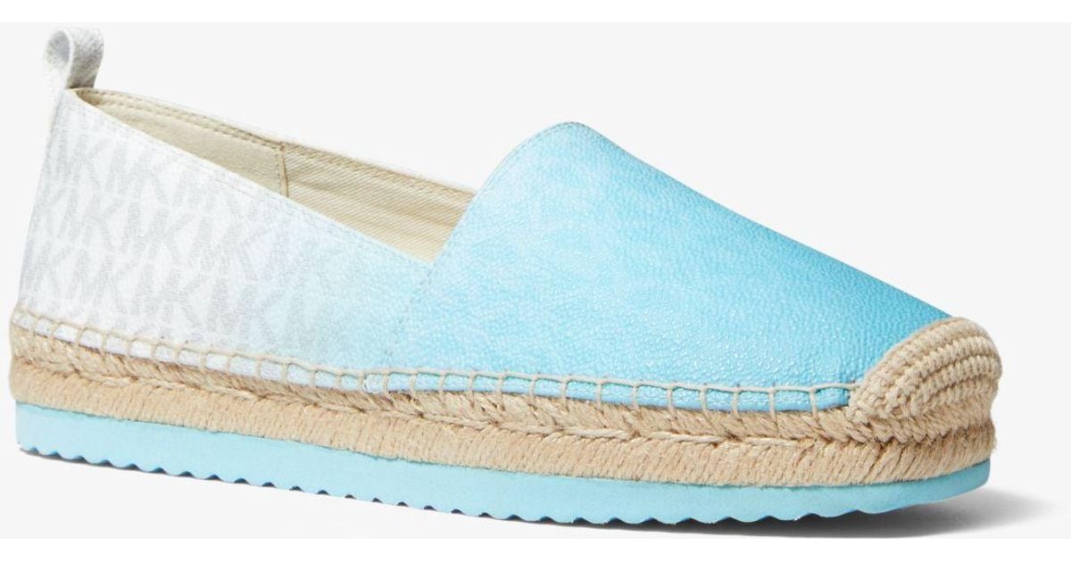 Michael Kors Lenny Ombré Logo Espadrille in Blue Lyst Canada
