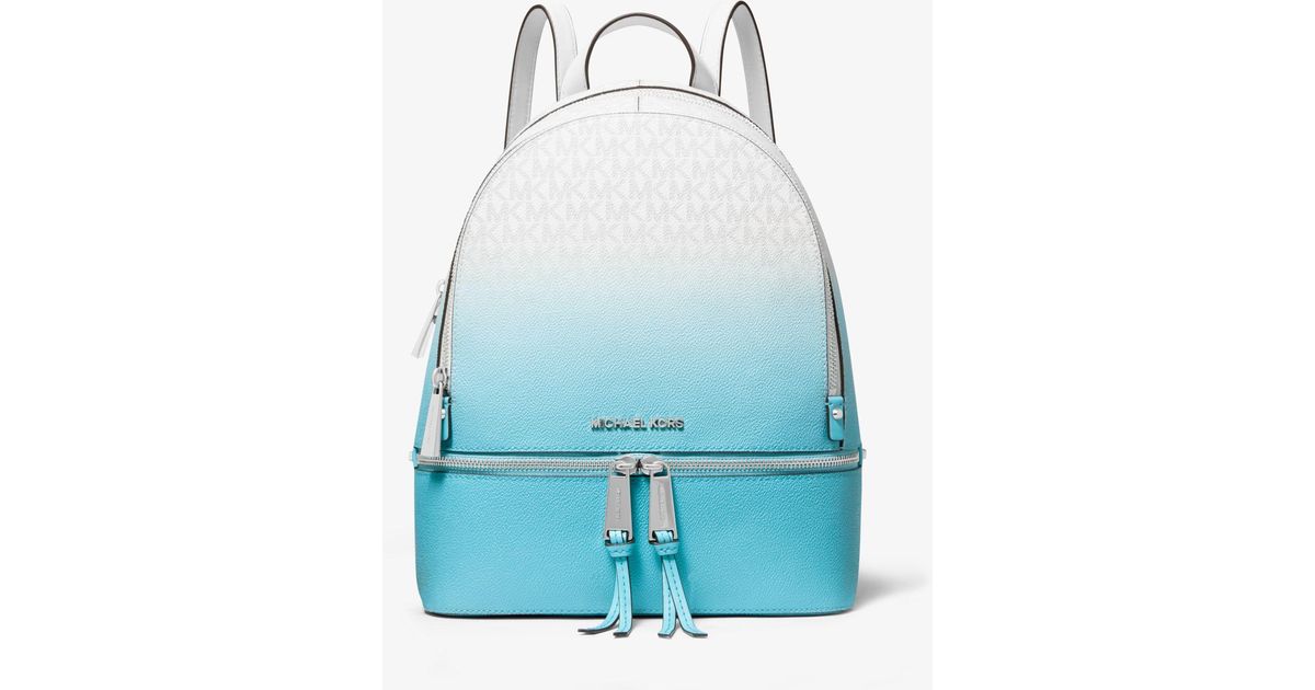 Michael Kors Rhea Medium Ombré Logo Backpack in Blue | Lyst UK