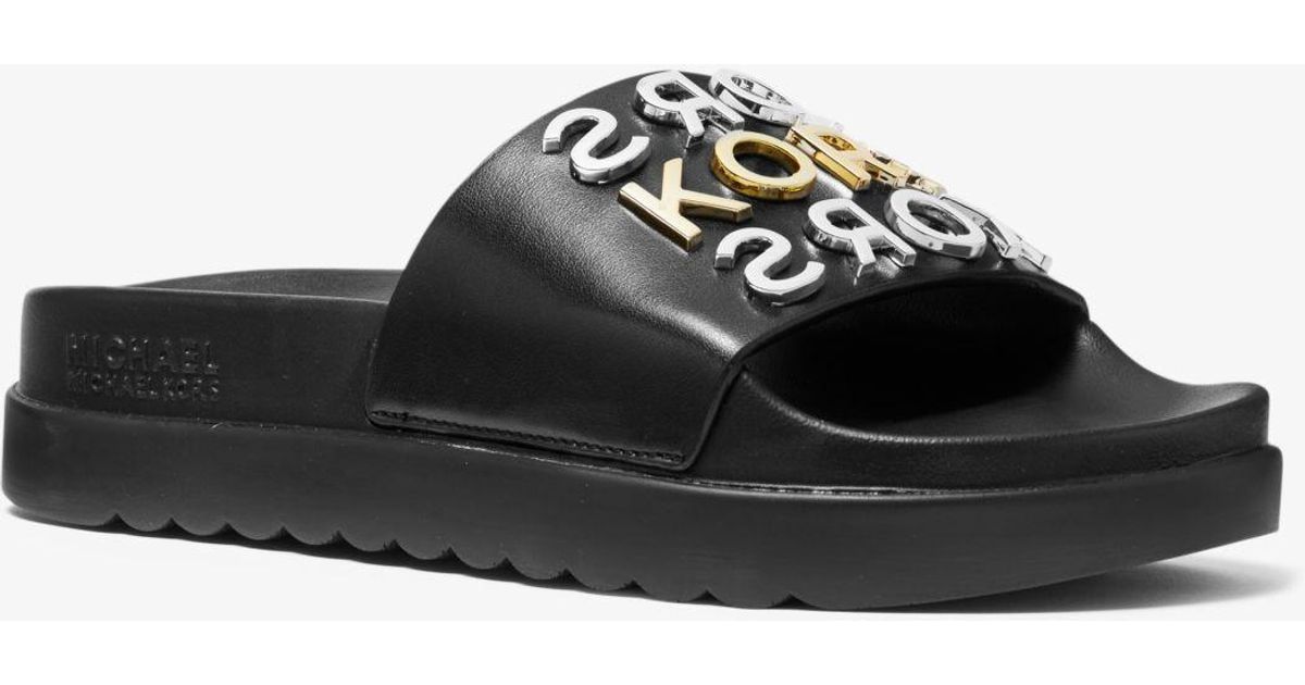 tyra embellished slide sandal