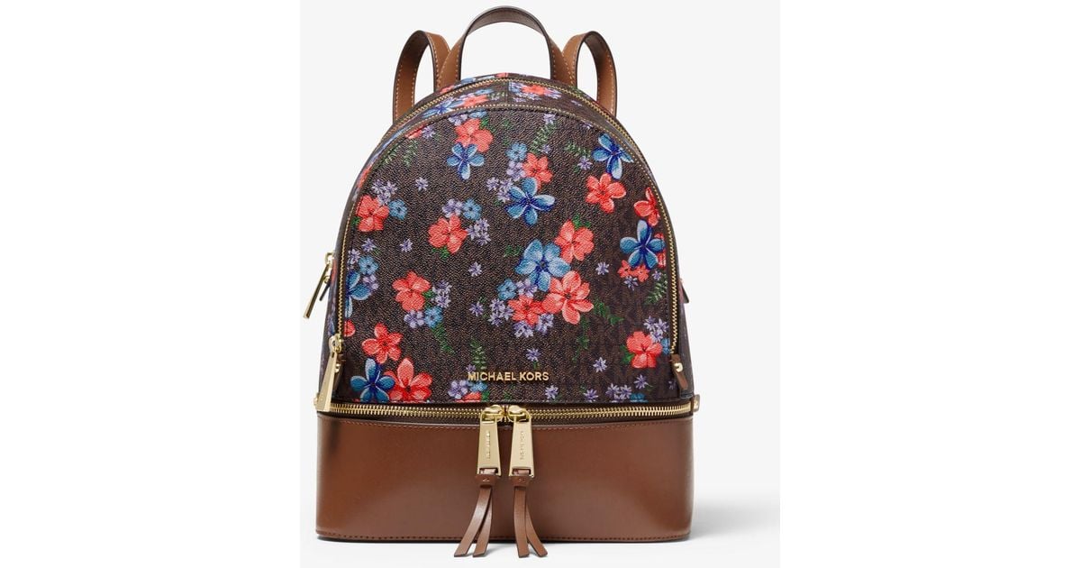 michael kors backpack floral